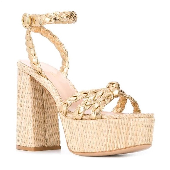 Gianvito Rossi Shoes - New Gianvito Rossi braided platform sandals